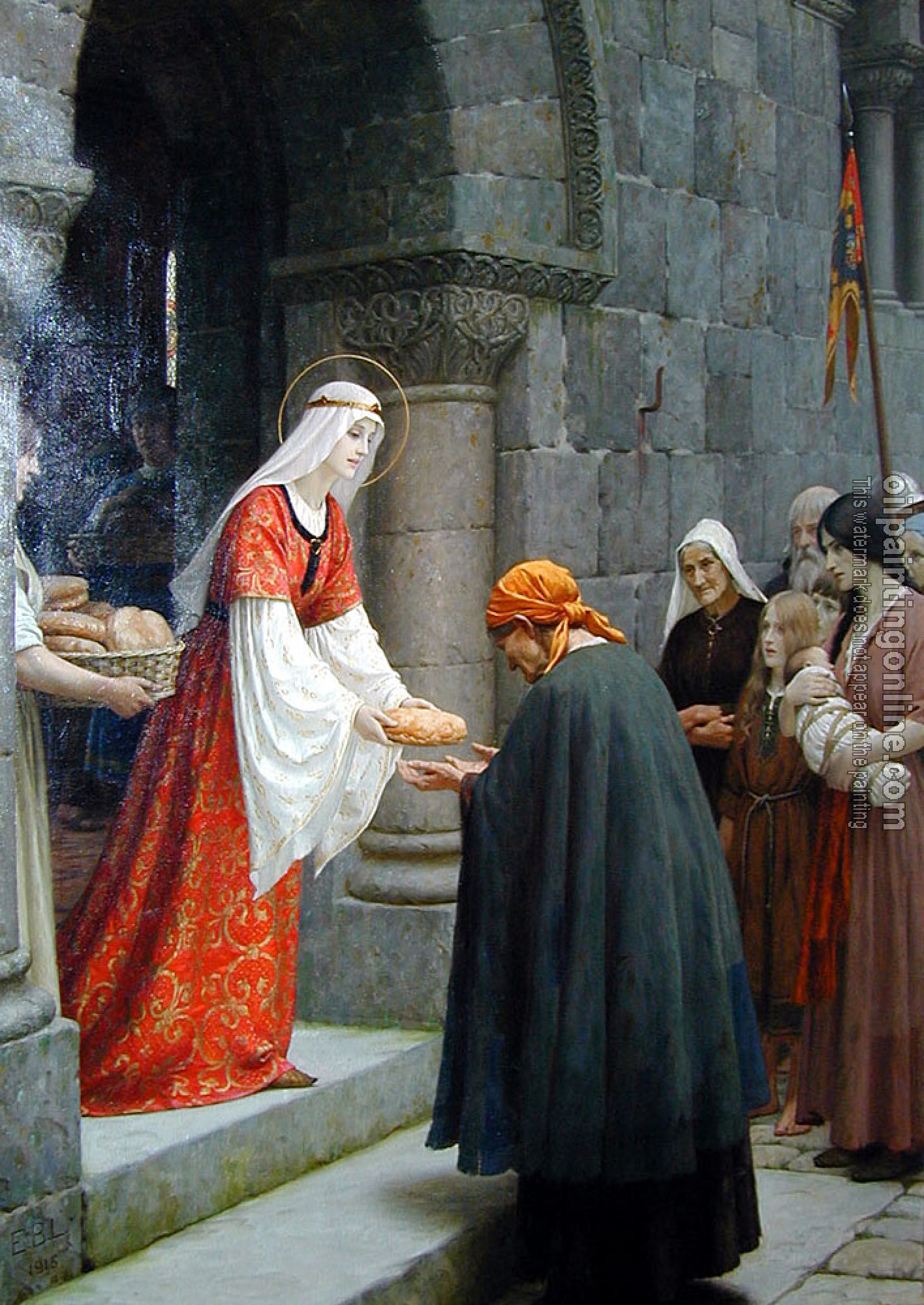 Edmund Blair Leighton - Charity of St Elizabeth of Hungary